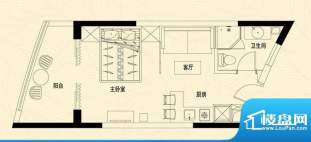 盛世双帆2-01户型图面积:42.74平米