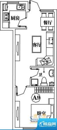 蒙哥马利豪庭A9户型面积:0.00平米