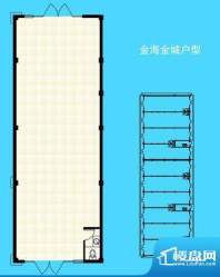 金海金城商业户型图面积:90.10平米