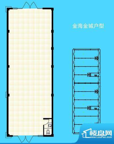 金海金城商业户型图面积:90.10平米