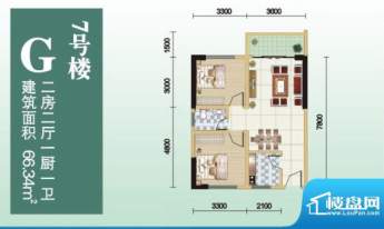 珉华百花苑7#B1、E1面积:66.34平米