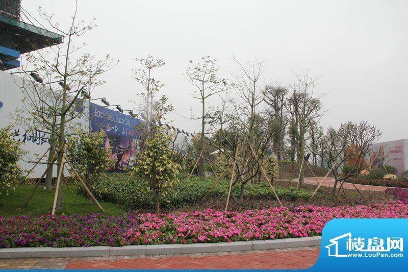 中国铁建荔湾国际城项目外围园林实景（