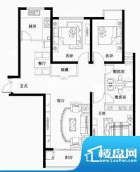 安德利迎海花园一号面积:128.42平米