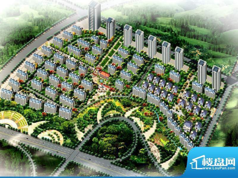 华安国际现代城鸟瞰图