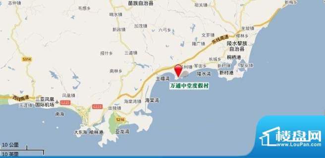 海棠福湾一号交通图