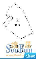 海郡壹號a户型 2室2面积:79.50平米