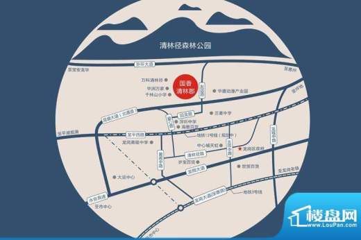 国香清林郡交通图