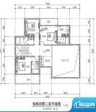 隆苑庄园独栋别墅二面积:103.03平米