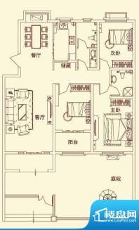 盛龙国际普通花园洋面积:138.94平米