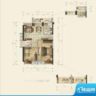 满京华喜悦里4栋01户面积:54.00平米