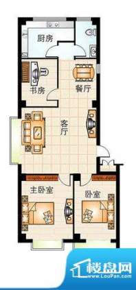 东陌堂新区A户型 3室面积:87.96平米