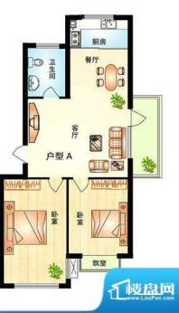 东陌堂新区户型A 2室面积:95.20平米