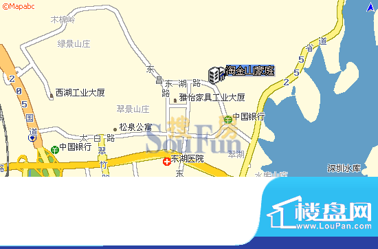 淘金山交通图