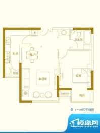 玺萌橘子洲二期C2户面积:66.62平米