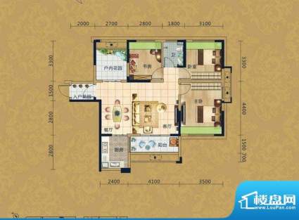 亚澜湾5栋02房户型图面积:99.02平米