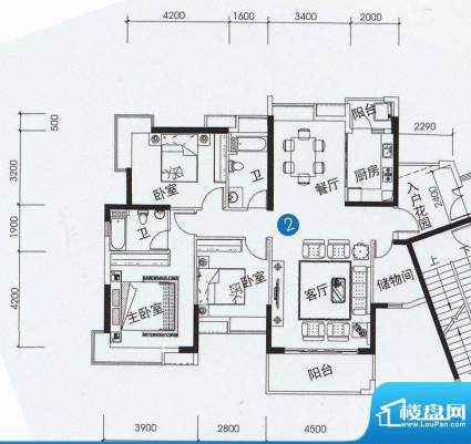 尚上名筑A1、A2栋02面积:141.00平米