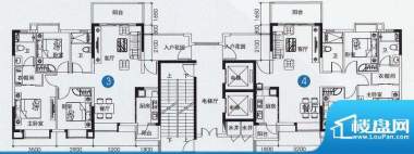 尚上名筑A6栋03、04面积:116.00平米