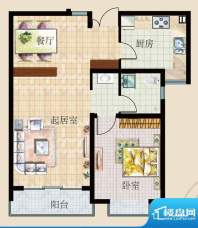 天颐郦城户型b-2 1室面积:78.00平米