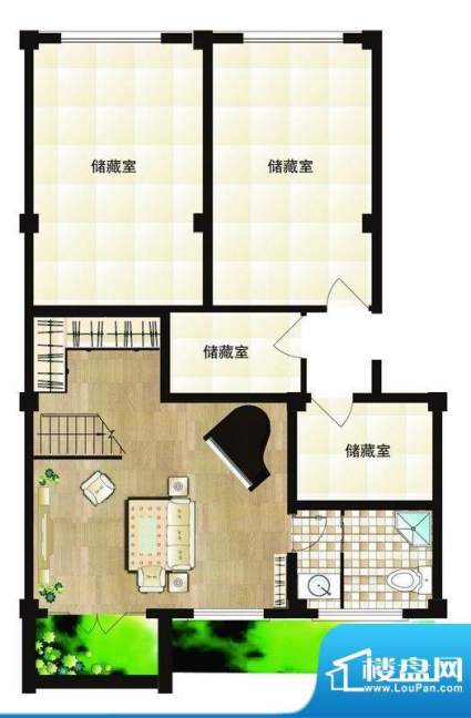 山海名苑新复式C户型面积:157.00平米