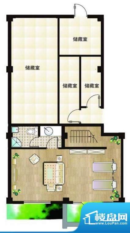 山海名苑新复式B户型面积:151.00平米