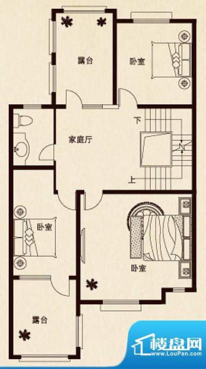 原石滩dy户型二层 7面积:498.56平米