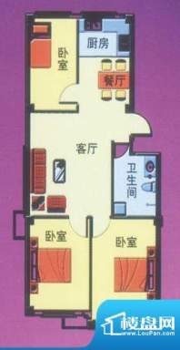 栖里凤台山庄D户型图面积:80.00平米