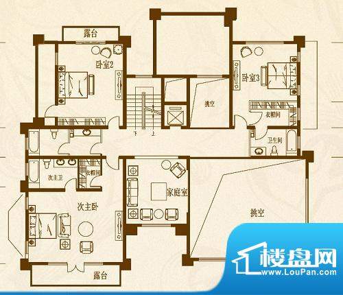 马山寨海景豪庭别墅面积:197.00平米