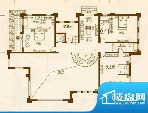 马山寨海景豪庭别墅面积:175.00平米