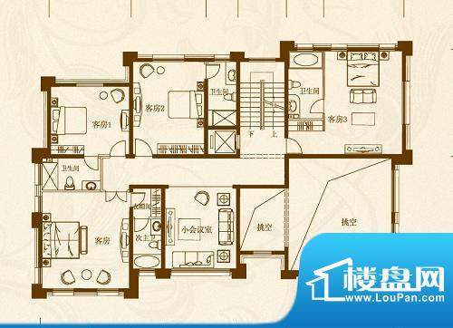 马山寨海景豪庭别墅面积:222.00平米