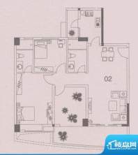 云峰花园四期4栋02户面积:103.00平米