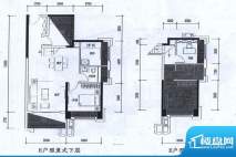 万科金域缇香二期E户面积:86.00平米