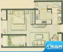 同润菲诗艾伦C户型 面积:56.00平米