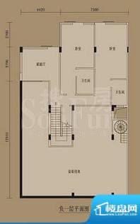 玖珑湖A户型负一层 面积:466.00平米