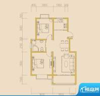 江岸景城一期1-15幢面积:77.00平米