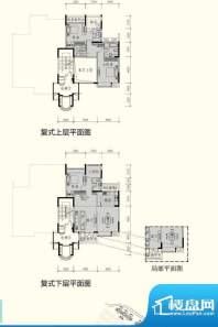 御峰园B户型 4室2厅面积:170.00平米