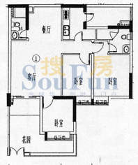 骏御华庭A栋（1-11层面积:120.00平米