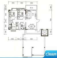 翠华花园二期户型K 面积:88.31平米