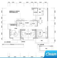 兰亭国际名园2座BC户面积:159.00平米