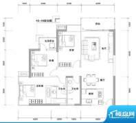 兰亭国际名园2座E户面积:132.00平米