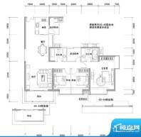 兰亭国际名园1座BC户面积:159.00平米