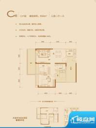 睿智华庭C栋C户型 3面积:89.00平米