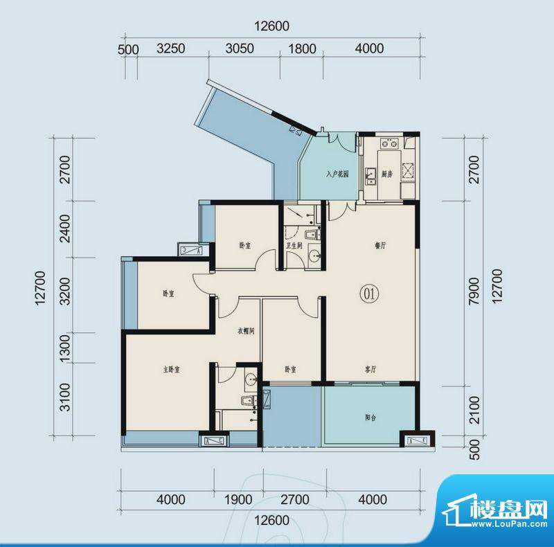 时代山湖海33-36栋2面积:140.05平米