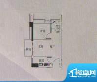 富港东汇城国际宫寓面积:50.43平米