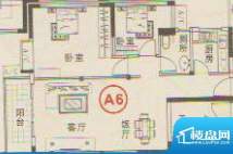 智富华轩A栋06户型 面积:84.29平米