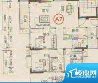 智富华轩A栋07户型 面积:96.00平米