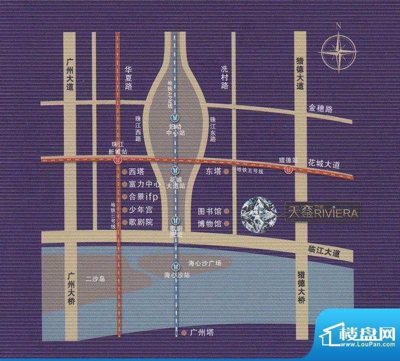天汇广场交通图