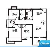 恒昌福邸1栋03户型图面积:120.00平米