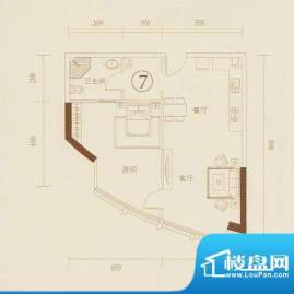 和丰大厦07户型图 1面积:85.47平米