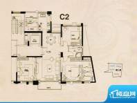 古北大成公馆C2户型面积:124.00平米