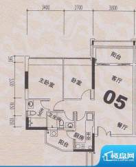 云裳丽影花园2B05户面积:85.34平米